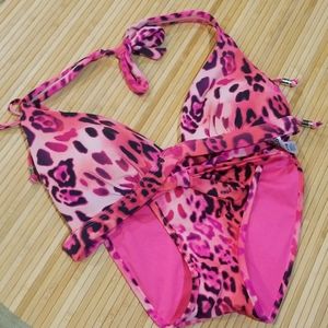 PINK Swim Leopard Pink Swimsuit